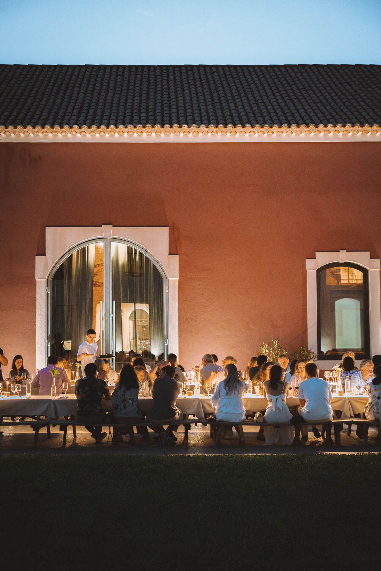 The event courtyard at AMAIA Valley.